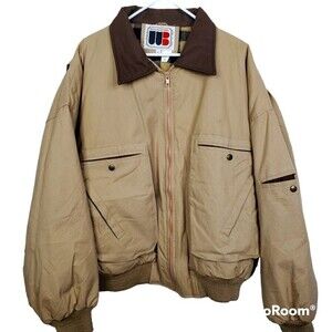 William Barry Vintage Mens 5 Pocket Flannel Lined Field Jacket XL